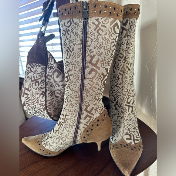 SOLD!! 🏆GIANFRANCO FERRE VINTAGE Excellent Used Condition Boots & Bag BUNDLE! 🔥 - Picture 5 of 16